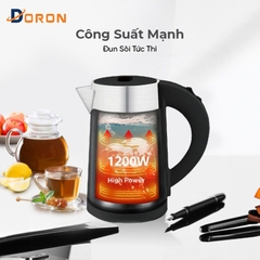 Ấm siêu tốc DORON 167 1200W dung tích 1l, tự ngắt điện khi sôi
