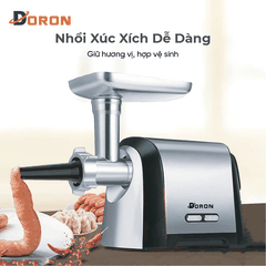 Máy đùn thịt DORON_171, 3200W xay thịt đa năng nhồi xúc xích, lạp xưởng