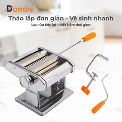 Máy cắt mì sợi, máy cán mỏng bột 2 lưỡi dao có điều chỉnh dày mỏng 5 cấp độ thuận tiện