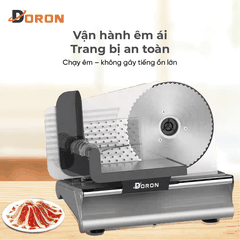 Máy cắt thịt đông lạnh DORON_174, 500W chuyên cắt thịt bò, heo, bánh mì, củ quả