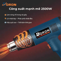 Máy khò nhiệt DORON 2500W đa năng bọc giỏ quà, dán decal, đóng seal