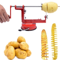 Dụng cụ cắt khoai tây lốc xoáy inox không rỉ, sạch sẽ, tiện lợi