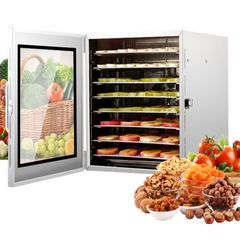Máy sấy hoa quả thực phẩm 8 khay inox, sấy khô dẻo trái cây tiên lợi
