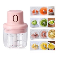 Máy xay tỏi ớt mini cầm tay sạc pin 45W 250ml tiện lợi