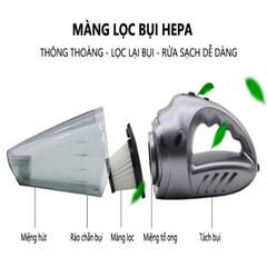 Máy hút bụi cầm tay không dây sạc usb 120W lực hút mạnh