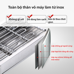 Bếp nướng điện công nghiệp không khói, nướng hải sản, thịt xiên