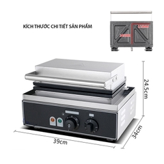 Máy nướng bánh mì sandwich, hotdog waffle 2200W làm nóng nhanh, an toàn, dễ sử dụng