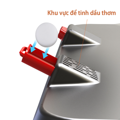 Quạt mini ô tô, quạt ba gắn ô tô 10W ba đầu xoay 360 có bảng số điện thoại dùng tẩu 24v