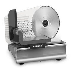 Máy cắt thịt đông SOKANY 500W chuyên cắt thịt bò, heo, bánh mì, củ quả