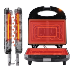 Máy kẹp nướng bánh mỳ sandwich HAEGER RAF 750W hình mặt cười/gấu
