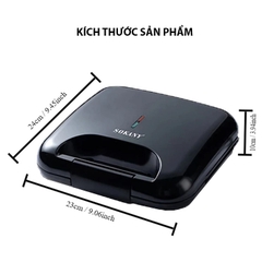 Máy nướng bánh hình thú SOKANY 750W làm nóng 2 mặt khuôn chín đều