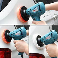 Máy đánh bóng ô tô cầm tay 600W chà nhám đĩa 6 tốc độ kèm full hộp phụ kiện