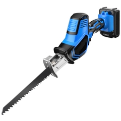 Máy cưa kiếm dùng pin 28V 2 pin kèm hộp 4 lưỡi cưa gỗ, nhựa, kim loại