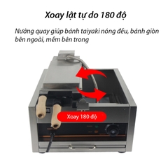 Máy làm bánh cá đựng kem 5 con 3000W điều chỉnh 50 - 300 độ, hẹn giờ chính xác