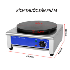 Máy làm bánh kếp thái, máy làm bánh crepe dùng điện