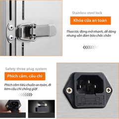 Máy sấy hoa quả, thực phẩm đa năng 18 khay inox sấy 360 độ