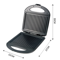 Máy kẹp nướng bánh mỳ đôi HAEGER RAF 1400W gia nhiệt kép 2 mặt, làm nóng nhanh