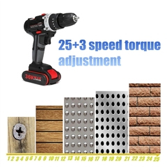 Máy khoan pin bắt vít cầm tay 36V lỗi đồng kèm full hộp phụ kiện