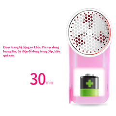 Máy cắt lông xù quần áo nhỏ gọn dùng pin sạc điện