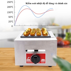 Bếp làm bánh bạch tuộc takoyaki làm nóng nhanh, bánh chín đều khuôn
