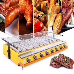 Bếp nướng gas 8 đầu đốt ETON - K288  nướng hàu, thịt xiên, hải sản, thịt bbq