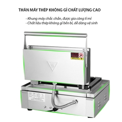 Máy làm bánh waffle, bánh tổ ong 1650W kiểm soát nhiệt độ chính xác, bánh thơm ngon