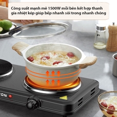 Bếp điện mini đa năng DORON 3000W 5 mức điều chỉnh nhiệt, nóng nhanh giữ nhiệt lâu