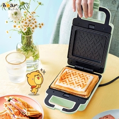 Máy kẹp nướng bánh Sandwich/Waffle BEAR DBC-P06N2 khuôn chống dính Teflon cao cấp