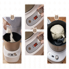 Máy trộn ủ bột BEAR HMJ-A50E2 (5L) máy nhào bột làm bánh tự động