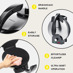 Máy làm bánh tráng 2 mặt trơn SOKANY KJ-507 2000W nướng bánh pancake, crepe