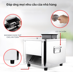 Máy cắt thịt tươi sống 850W thái bì tai heo thịt bò tươi sống và tái chín Dao 5MM