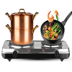 Bếp điện đôi đa năng SOKANY 2000W chuyên đun nước, hầm cháo, hơ lá trầu…