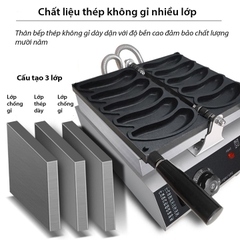 Máy làm bánh hình quả chuối vàng phomai mặt cười hot trend