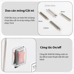 Máy cán bột, máy cán mì 135W đa năng cán mỏng bột dùng moter điện