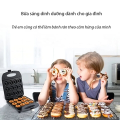 Máy làm bánh vòng Donut 16 bánh mini chính hãng Sokany 1200W