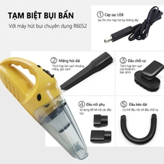 Máy hút bụi cầm tay không dây sạc usb 120W lực hút mạnh