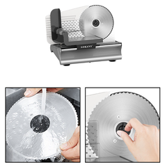 Máy cắt thịt đông SOKANY 500W chuyên cắt thịt bò, heo, bánh mì, củ quả