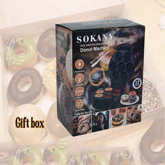 Máy làm bánh Donut SOKANY WJ-307 1200W 7 lỗ bánh