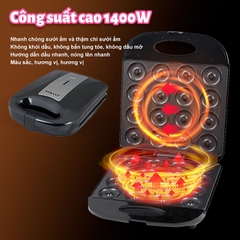 Máy làm bánh vòng Donut 16 bánh mini chính hãng Sokany 1200W
