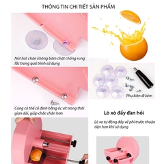 Máy thái lát hoa quả quay tay có điều chỉnh độ dày mỏng 1 - 12mm
