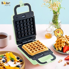 Máy kẹp nướng bánh Sandwich/Waffle BEAR DBC-P06N2 khuôn chống dính Teflon cao cấp