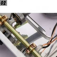 Bếp gas nấu cơm niêu, bếp gas mỳ cay 8 đầu đốt chất liệu inox, vệ sinh dễ dàng