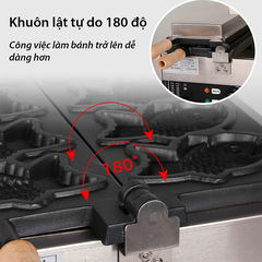 Máy nướng bánh cá taiyaki lớn 3000W làm nóng nhanh, an toàn, dễ sử dụng