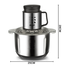 Máy xay thịt đa năng SOKANY 1000W cối lớn 5L inox 6 lưỡi dao thép không gỉ