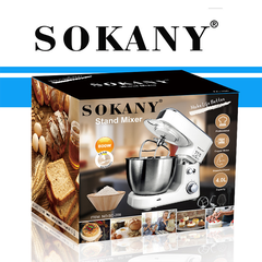 Máy đánh trứng trộn bột SOKANY SC-209 âu trộn 4L 800W đánh kem, nhào bột