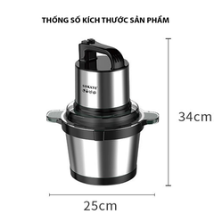 Máy xay thịt đa năng SOKANY 800W cối 4L inox 4 lưỡi dao thép không gỉ