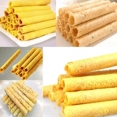 Máy làm bánh tráng công nghiệp 2 mặt trơn, làm bánh quế cuộn công nghiệp