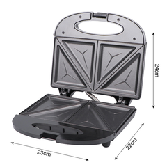 Máy nướng bánh mì sandwich HAEGER RAF 750W làm bánh hotdog waffle