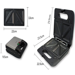 Máy kẹp nướng bánh mì, làm bánh waffle 3 khuôn SOKANY SK-303 750W