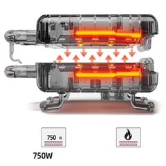 Máy nướng xúc xich SOKANY 750W gia nhiệt kép, chống dính telfon cao cấp